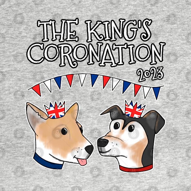 The Kings Coronation 2023 Dogs UK Flag by doodlerob